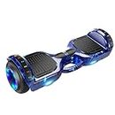 Hoverboard, XCJump Self-Balancing Scooter, 7-Inch Light Up Wheels with LED and Bluetooth Music Speaker Electric Scooter, Self-Balancing Hoverboards for Teens, Adults, Deep Blue