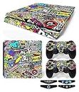 Khushi D�cor Colourful Theme 3m Skin Sticker Cover for Ps4 Slim Console and Controllers|21