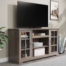 Farmhouse TV Stand Wood Tall TV Console Entertainment Center Cabinet for 65" TV