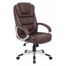 ZORO SELECT 452R16 Leather Executive Chair, 23 1/2-, Fixed