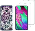 Samsung Galaxy A40 - Pack 2 films toughened glass screen protector + hull