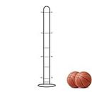 9pc Basketball Hoop - Ball Storage Organizer, Basketball Hoop Set | Garage Fasttrack Vertical Ball Rack, Sports Equipment Storage Organizer with Baskets Hooks for Baseball Bats Footballs