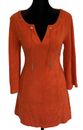 Juicy Couture M Orange Vintage French Terry Luxury Mini Dress Beach Coverup Sexy