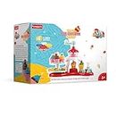 FUN DOUGH Funskool-Fundough Playset Ice Cream Shop, Make ice-Cream with Colourful, molds and extruder, Multicolour, Dough, Toy, Shaping, Sculpting, 3 Years