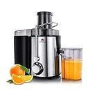 HOMETRONICS Centrifugal Juicer Machine Juice Extractor For Whole Fruit&Vegetables,Bpa-Free,Dual Speed&Overheat Overload Protection,Anti-Drip&Detachable Stainless Steel Citrus Juicer,500 Watts
