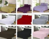 100% Brushed Cotton Thermal Flannelette Fitted Or Sheet Set Or Flat Bed Sheets