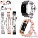 For Fitbit Charge 2 / 2HR Women's Bling Agate Beads Stretch Strap Watch Band AU
