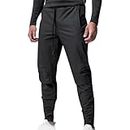 HRAPDA Men's Cargo Pants Twill Stretch Relaxed Fit Quick Dry Tactical Pants with Pocket Water-Resistant Holiday Lounge Wear Black