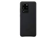 Samsung Original Galaxy S20 Ultra 5G Leather Cover/Mobile Phone Case - Black