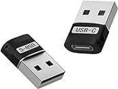 rts USB C to USB Adapter converter ( 2 Pack )Type C USB C Female to USB Male Adapter, Type C Charging Cord Connect USB A Charger for iPhone 14 13 12 11 Pro Max,iPad Pro Air 4 5 Mini 6,Samsung Galaxy S20 S21 S22 Plus,Google Pixel 5 4 XL (Black)