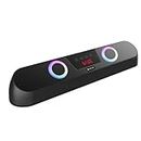 LAPCARE Musi Bar III Dynamic RGB Light Bluetooth Speaker 5.0 Soundbar with 16W RMS with TWS, Dual Passive Radiators|Stereo Sound | Super Fast Type-C Charging,Multiple Connectivity