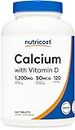 Nutricost Calcium with Vitamin D, 240 Tablets - Calcium (1200mg) Vitamin D (50mcg) Per Serving - Non-GMO, Gluten Free