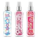 Body Mist by So…? Womens Fresh Floral, Cherry Blossom, Pink Grapefruit Body Spray Mixed Fragrance 100ml Bundle (Pack of 3)
