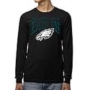 Junk Food Clothing x NFL - Philadelphia Eagles - Bold Logo - Men's and Women's Long Sleeve Fan Shirt - Size X-Large