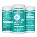 AREDS 2 Eye Vitamins for Macular Degeneration - Lutein 40mg with Zeaxanthin, Astaxanthin 12mg & DHA 200mg for Dry Eye & Eye Strain - Eye Supplements for Adults, Computer Users and Gamers 120 softgels