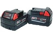 Milwaukee 48-11-1852 M18 REDLITHIUM XC 5 Ah Lithium-Ion Extended Capacity Battery (2-Pack)