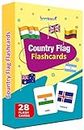 Gurukanth® Premium World Country Flags Flash Cards for Kids Early Learning | Easy & Fun Way of Learning 1 Year to 6 Years Babies Smart Toys