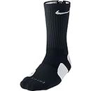 NIKE Men's Elite Basketball Crew Socks - Medium, Black/White