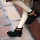 1/3SD10/13/GR BJD Shoes Low-heeled Boots Suede Buckle Temperament Mature Lady