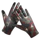 Enjoyaa UV Sun Protection Gloves,Outdoor Sports Hunting Fishing Cycling Gloves Summer Full Finger Gloves Touchscreen Non Slip Gloves Golf Driving Fishing Gloves for Women Men’s (green)