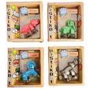 4 Pack - Stikbot Safari Pets! Lion, Rhino, Hippo, Elephant. Exact Colors Shown