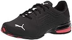 PUMA Men's Viz Runner Wide Sneaker, Black/White, US 12 Wide