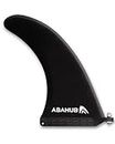 Abahub 10'' SUP Single Center Fin with 1 No Tool Fin Screw, Fiberglass Reinforeced 10 inch SUP Replacement Fins for Surfboard, Stand-up Paddle Board, Longboard, Black
