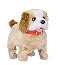 Techno Hight Barking, Waging Tail, Walking and Jumping Puppy, Battery Operated Back Flip Jumping Dog with Sound and Music Best Gift for Toddlers and Kids