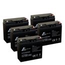 ExpertBattery - 5 packs of 12V 20Ah SLA AGM Rechargeable Batteries
