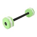 22.4 Inch Aquatic Dumbbells, Aquatic Exercise Dumbbells Swim Barbell for Bar Float Heavy Resistance Aquatic Dumbbell Pool Barbells for Men Women Kids Weight Loss Water Sports Fitness Tool(Green)