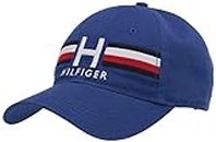 Tommy Hilfiger Men’s Cotton Ira Adjustable Baseball Cap, Waterloo Blue, One Size