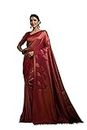 Vardha Sarees for Women Raw Banarasi Kanjeevaram Silk Sari | Indian Diwali Wedding Saree & Unstitched Blouse, rose, Einheitsgröße