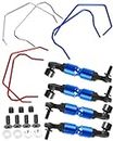 RCMYou Aluminum Front/Rear Sway Bar Upgrade Parts for 1/10 Rustle/Rally/Slash/Stampede/Telluride 4x4,Alloy Front/Rear Sway Bar Hop Ups
