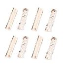Holibanna 8 Pcs Wood Log Sticks with Bark Natural Birch Branches Cut into Halves for DIY Crafts Christmas Props