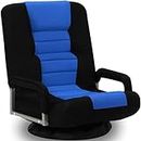 ACIPENSER Swivel Gaming Chair Multipurpose Floor Gaming Chair Rocker for Playing Video Games, TV, Reading w/Armrest Lumbar Support & 6 Adjustable Postion Backrest for Adults & Kids,Blue