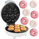 Mini Donut Maker for Mothers Day Treat- Electric Non-Stick Surface Makes 7 Small Doughnuts- Decorate, Frost or Ice Your Own for Kid Friendly Dessert- Unique Baking Activity for Adults, or Gift for Her