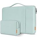 DOMISO 15.6 inch Laptop Sleeve Case Water Resistant Shockproof Protective Computer Bag for 15.6" Notebook/Lenovo IdeaPad ThinkPad/HP Pavilion 15 Envy 15/Dell XPS 15/Asus, Mint Green