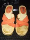 MICHAEL KORS WEDGE DRESS SHOES Orange Sz. 7 Womens (IN GOOD PRE-OWNED CONDITION)