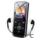 RUIZU D50 8GB MP3 Player, Bluetooth 5.0, HiFi Lossless Sound Portable Music Player with Speaker, FM Radio, Voice Recorder, E-Book, Video Player, Pedometer, Support up to 128GB SD Card