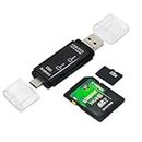 3-in-1 USB 3.0 Card Reader USB, Micro, Type-c USB Card Reader SD, Micro SD, SDXC, SDHC, Micro SDHC, Micro SDXC Memory Card Reader for MacBook PC Tablets Smartphones