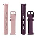 WalkerFit Bracelet compatible avec la montre MOLOCY Q23, Jugeman 1.69 Inch Q23 Smartwatches, Q23 Sports Bands 42mm, Bracelet de remplacement en silicone souple les femmes et les hommes, 2 Pack