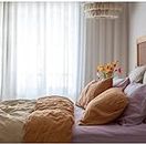 Double Sided Linen Rajai/Quilt/Comforter Cover with 2 Pillowcases | Washed Linen Bedding Set | Bed Linen | Double(90x100)
