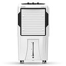 Crompton Optimus Desert Air Cooler- 100L; with 18” Fan, Everlast Pump, Large & Easy Clean Ice Chamber, Humidity Control; White & Black