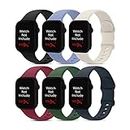 MINX Silicone Smart Watch Strap For Apple Watch Band 38mm/40mm/41mm/42mm/44mm/45mm/49mm Series 8-1/SE Soft Silicone (Combo Packs) (S-2,42mm/44mm/45mm/49mm) Multicolor