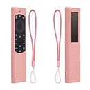 kwmobile Case Compatible with Samsung Smart TV TM2280e BN59-01385 / BN59-01386 / BN59-01391A Case - Soft Silicone Cover for Remote Control - Dusty Pink
