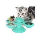 Pet Life 'Windmill' Rotating Suction Cup Spinning Cat Toy, Blue