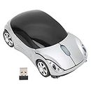 2.4GHz Wireless Car Mouse, 3D Sports Car Computer Mouse with LED Headlights, Ergonomic Optical Mice for PC, Computer, Laptop, Tablet