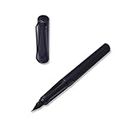 Toy Garage Fountain Pen Black Plastic Body Fine Nib 0.7mm With Ink Refill Converter for Student and Office use