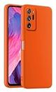 HULLIN Coque de Téléphone en Silicone Colorée, Adaptée à Samsung Galaxy Note20 Ultra (6.9") - Orange