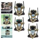Car Mirror Hanging Accessories Funny Swinging Pug for Men Women Gift